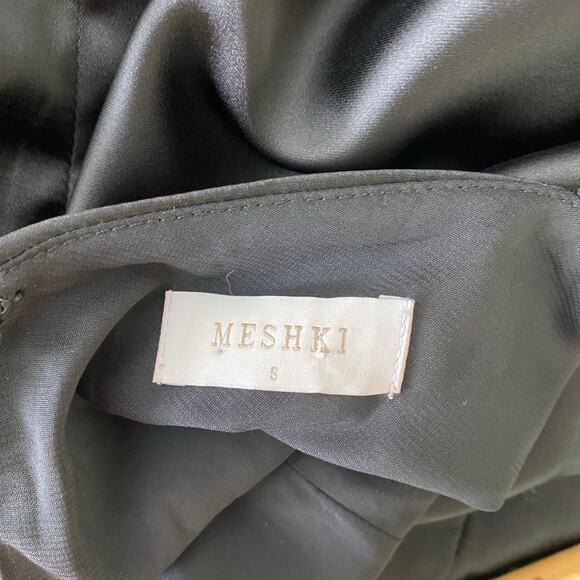 Meshki Dylan Rose Halter Dress Size S Black Maxi Halter Gala Formal Occasion - Picture 10 of 14